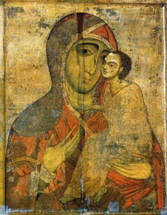 Tanrının Annesinin Eski Rus simgesi